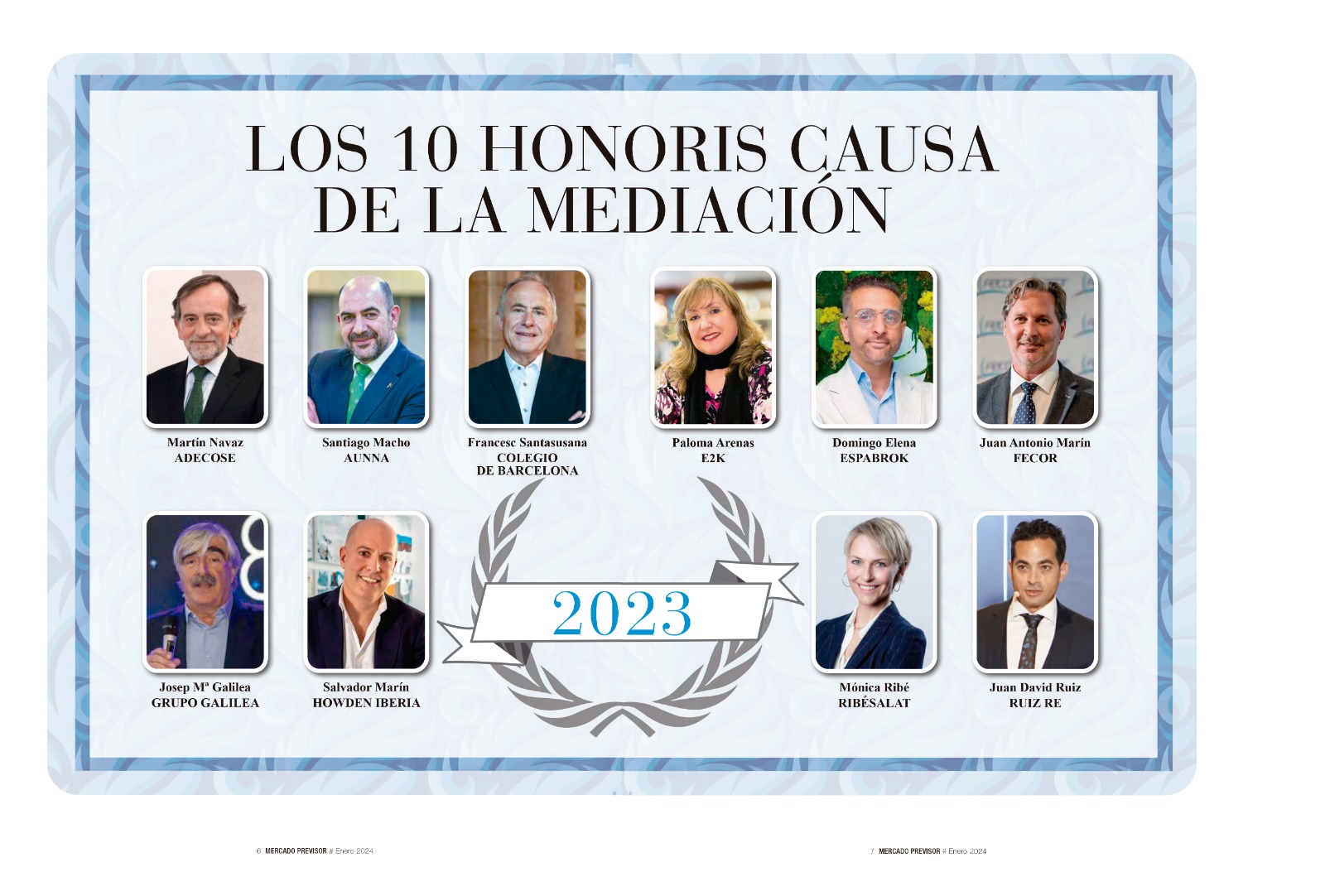 Josep Mª Galilea, uno de los 10 "honoris causa" de la medicación de seguros en 2023 6