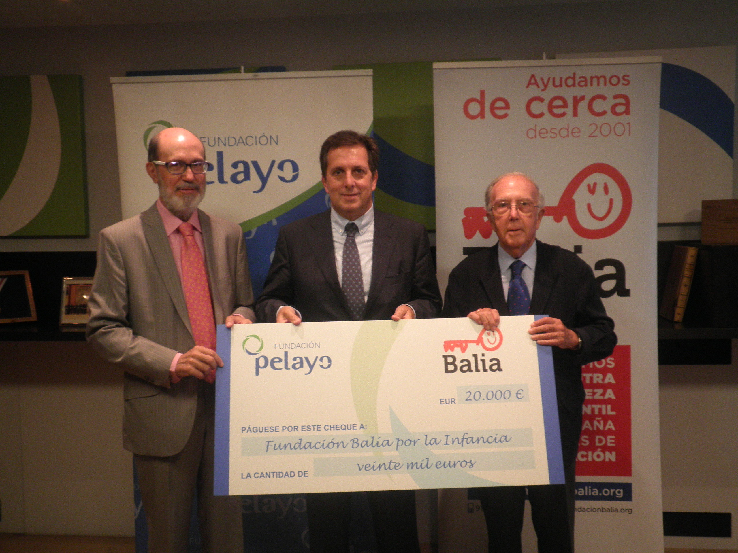 Fundación Pelayo Dona 20000 Euros A Fundación Balía Por La Infancia